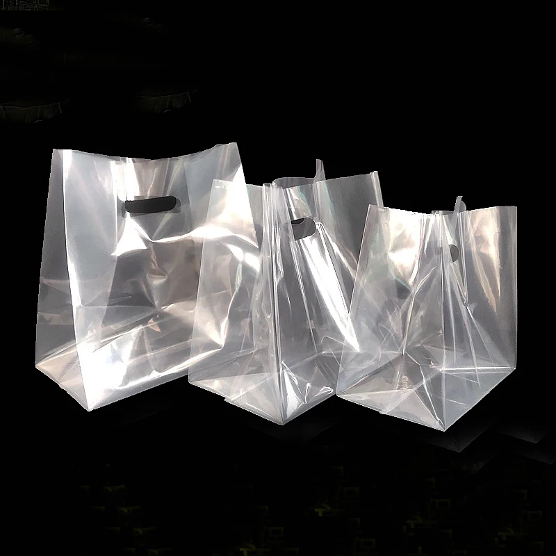 50Pcs/lot Transparent Plastic Gift Bags Shopping Carrier Bags with Handle Christmas Wedding Party Favor Bag Cake Packaging Bags
50Pcs/lot Transparent Plastic Gift Bags Shopping Carrier Bags with Handle Christmas Wedding Party Favor Bag Cake Packaging Bags
