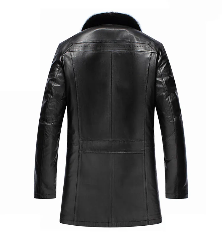 Fashion Men Genuine Black Leather Jacket Men Thick Sable Fur Collar Sheepskin Leather Jacket Down Winter Coat Men 2023 YYJ0014
Fashion Men Genuine Black Leather Jacket Men Thick Sable Fur Collar Sheepskin Leather Jacket Down Winter Coat Men 2023 YYJ0014