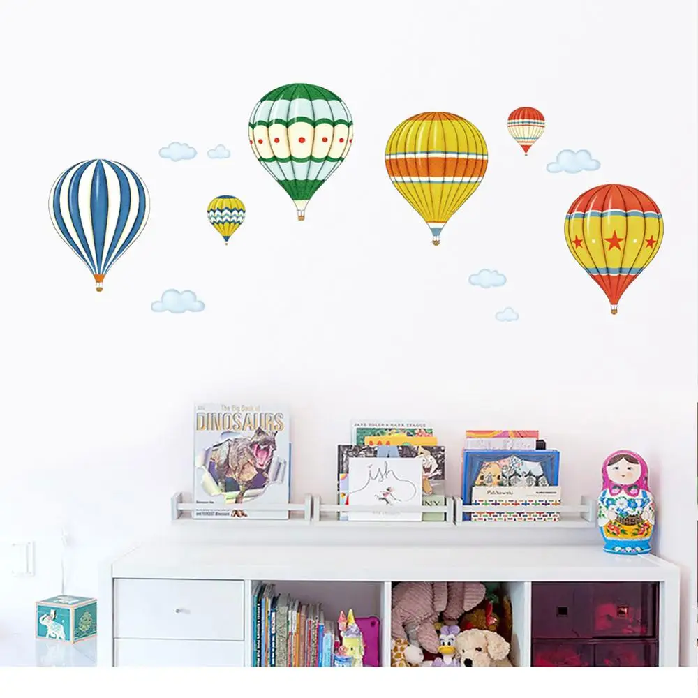 Cartoon Multicolor Hot Air Balloon Wall Stickers Bedroom Kids Rooms Decoration Art Mural Stickers Nursery Wallpaper Home Decor
Cartoon Multicolor Hot Air Balloon Wall Stickers Bedroom Kids Rooms Decoration Art Mural Stickers Nursery Wallpaper Home Decor