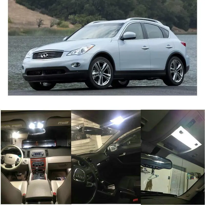 Внутренние светодиодные лампы для 2011 Infiniti EX35 FX35 FX50 G37 G25 M37 M56 QX56
Внутренние светодиодные лампы для 2011 Infiniti EX35 FX35 FX50 G37 G25 M37 M56 QX56