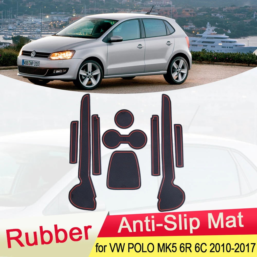 for VW Volkswagen POLO 6R 6C 2010~2017 MK5 Rubber Anti-slip Mat Door Groove Cup pad Coaster Car Accessories 2011 2012 2013 2014
for VW Volkswagen POLO 6R 6C 2010~2017 MK5 Rubber Anti-slip Mat Door Groove Cup pad Coaster Car Accessories 2011 2012 2013 2014