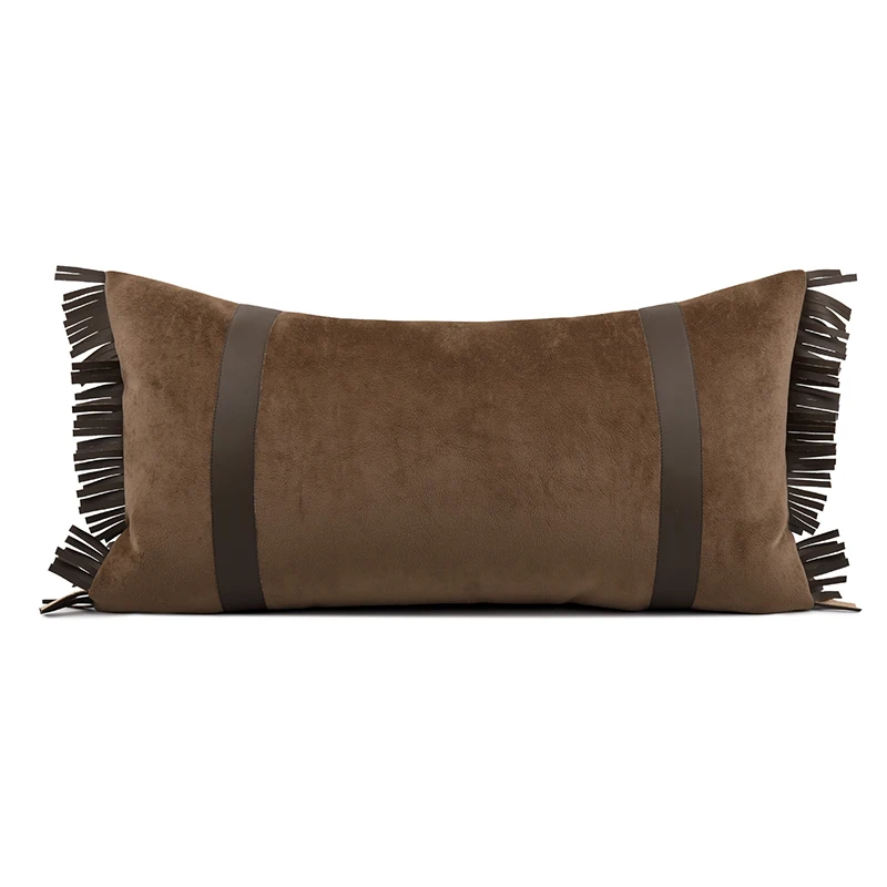 Light Luxury Waist Pillow Brown Coffee Cushion Cover Imported Flannel Leather Stitching Sofa Livingroom Rectangular Cushions
Light Luxury Waist Pillow Brown Coffee Cushion Cover Imported Flannel Leather Stitching Sofa Livingroom Rectangular Cushions