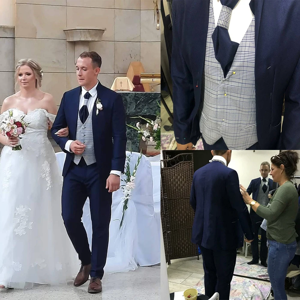 Fashion Groom Suit 2 Pieces Stand Lapel Pocket Dinner Prom Tuxedo Tailored Blazers Custom Made Jacket Pants
Fashion Groom Suit 2 Pieces Stand Lapel Pocket Dinner Prom Tuxedo Tailored Blazers Custom Made Jacket Pants