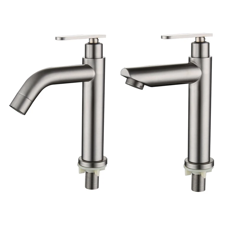 Bathroom Basin Faucets Single Cold Water Bathroom Sink Faucets Brushed 304 Stainless Steel Single Handle Washbasin Tap
Bathroom Basin Faucets Single Cold Water Bathroom Sink Faucets Brushed 304 Stainless Steel Single Handle Washbasin Tap