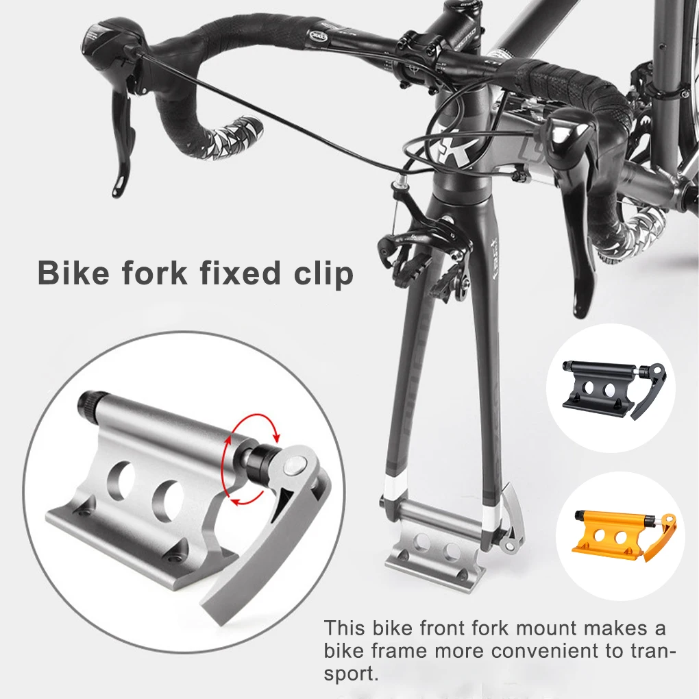 Bike Fork Mount Quick Release Fixed Clip Bicycle Front Fork Aluminum Alloy Mount Bike Accessory Yellow
Bike Fork Mount Quick Release Fixed Clip Bicycle Front Fork Aluminum Alloy Mount Bike Accessory Yellow