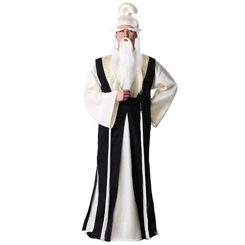 Adult Halloween Cosplay Robe White-browed Taoist Priest Monk Cosplay Knight Robe Club Party Cosplay Jumpsuits for Men
Adult Halloween Cosplay Robe White-browed Taoist Priest Monk Cosplay Knight Robe Club Party Cosplay Jumpsuits for Men