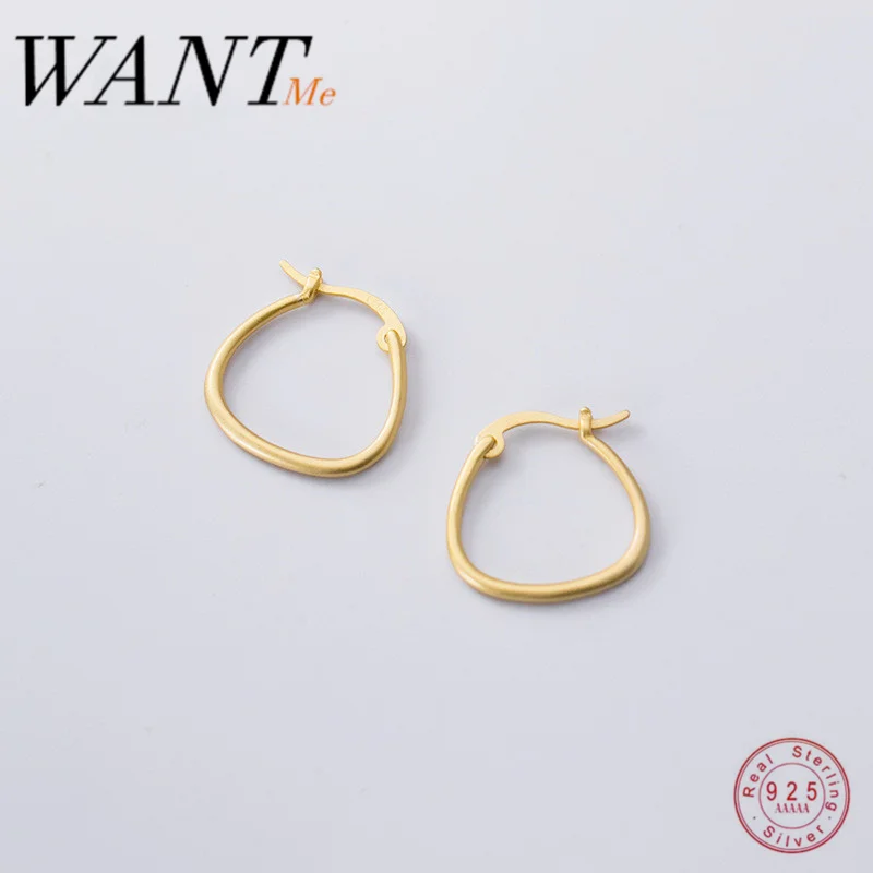 WANTME Genuine 100% 925 Sterling Silver Minimalist Golden Line Geometric Stud Earrings for Women Wedding Hoop Jewelry Gift 2020
WANTME Genuine 100% 925 Sterling Silver Minimalist Golden Line Geometric Stud Earrings for Women Wedding Hoop Jewelry Gift 2020