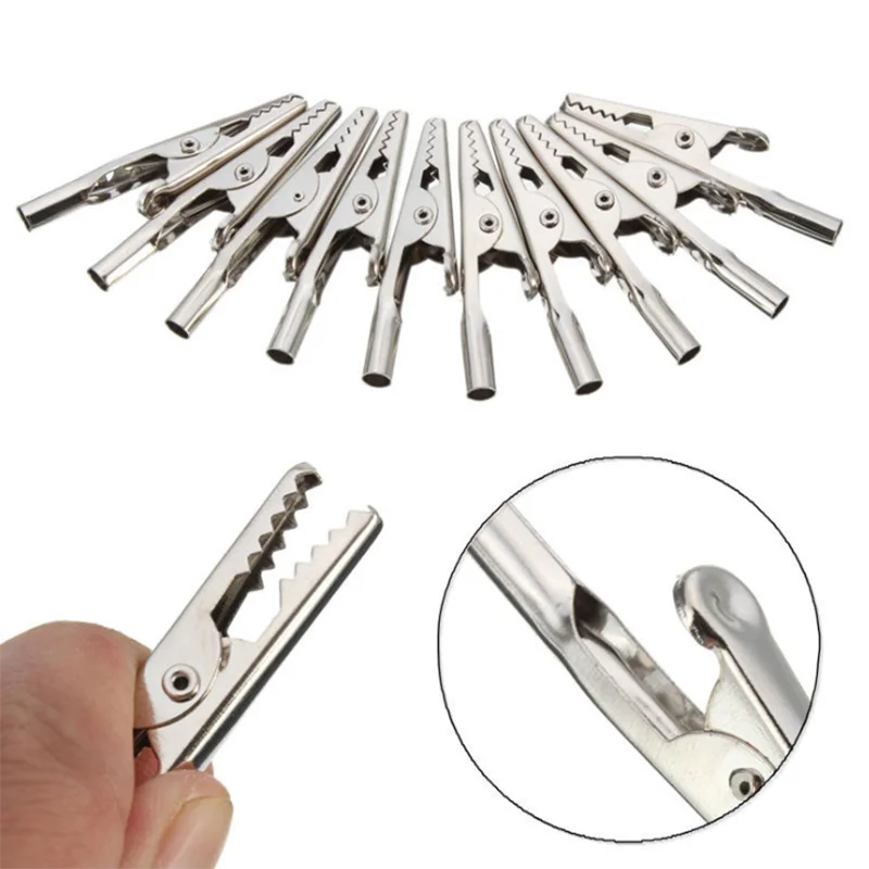 10pcs/20pcs Single HandleAlligator clipwith teeth Nickelplating 50MM Iron Clamp For Testing Electric Probe Meter Crocodile Clip
10pcs/20pcs Single HandleAlligator clipwith teeth Nickelplating 50MM Iron Clamp For Testing Electric Probe Meter Crocodile Clip
