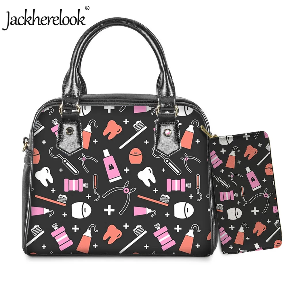 Jackherelook Medical Doodle Print Nurse/Dentist/Doctor Tote Bag Luxury PU Handbag Clutch Wallet 2pcs/Set for Women Crossbody Bag
Jackherelook Medical Doodle Print Nurse/Dentist/Doctor Tote Bag Luxury PU Handbag Clutch Wallet 2pcs/Set for Women Crossbody Bag