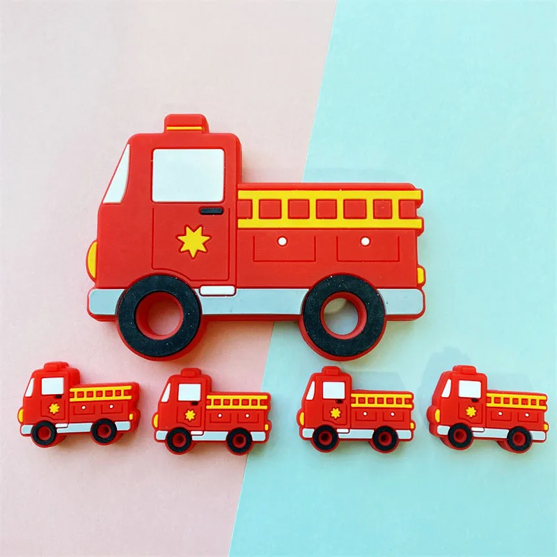 1/10pcs BPA Free Silicone beads fire truck Teething Necklace Food Grade Infant Chewable Toys Baby Teether
1/10pcs BPA Free Silicone beads fire truck Teething Necklace Food Grade Infant Chewable Toys Baby Teether