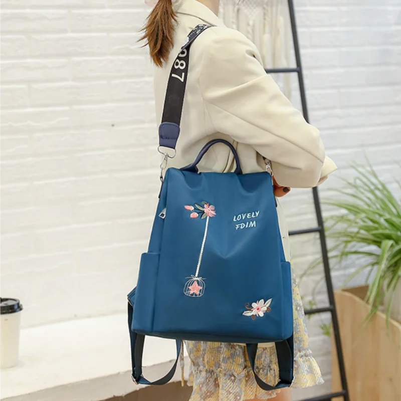 Oxford Cloth Backpack Women New Chinese Style Embroidery Backpack Fashion Versatile Bags Anti-theft Travel Schoolbag
Oxford Cloth Backpack Women New Chinese Style Embroidery Backpack Fashion Versatile Bags Anti-theft Travel Schoolbag