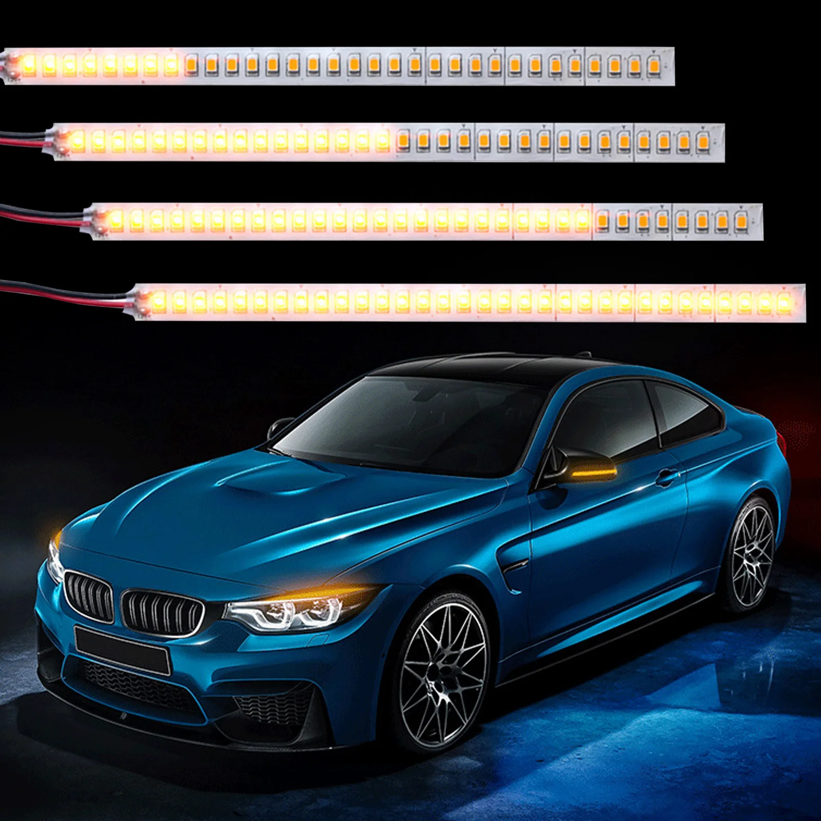 2pcs Universal Car Rearview Mirror Indicator Lamp Streamer Strip Flowing Turn Signal Lights Motorcycle Flowing LED light Amber
2pcs Universal Car Rearview Mirror Indicator Lamp Streamer Strip Flowing Turn Signal Lights Motorcycle Flowing LED light Amber