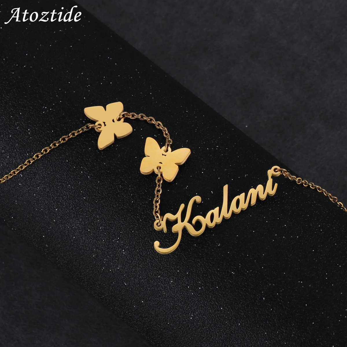 Romantic Double Butterfly on Chain Necklace Stainless Steel Custom Nameplate Pendants Necklaces Personalized for Women Jewelry
Romantic Double Butterfly on Chain Necklace Stainless Steel Custom Nameplate Pendants Necklaces Personalized for Women Jewelry