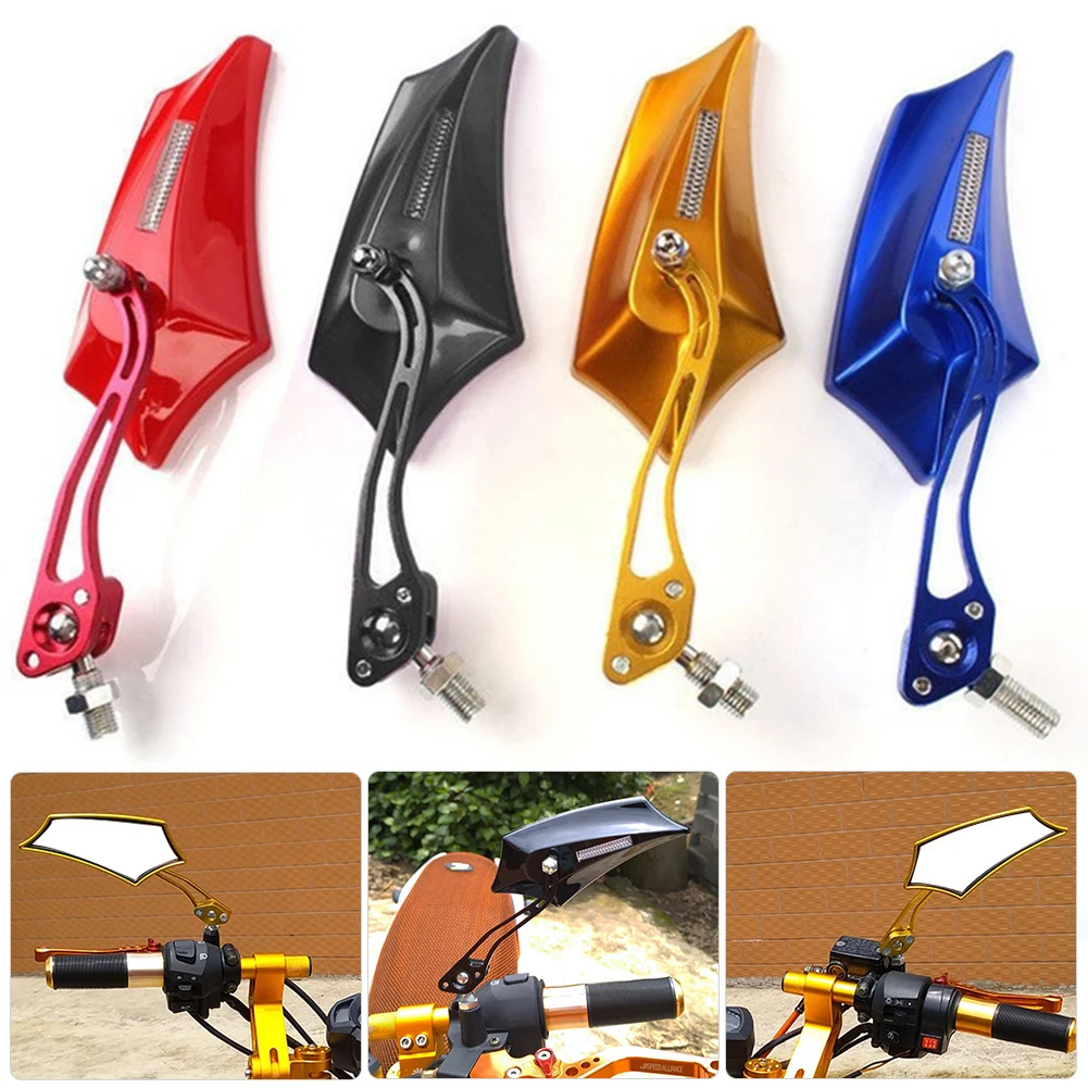 1 Pair Universal Motorcycle 8/10mm Rear View Side Mirror Motorbike Bike Scooter Fits For Suzuki Honda Yamaha DIY Modification
1 Pair Universal Motorcycle 8/10mm Rear View Side Mirror Motorbike Bike Scooter Fits For Suzuki Honda Yamaha DIY Modification