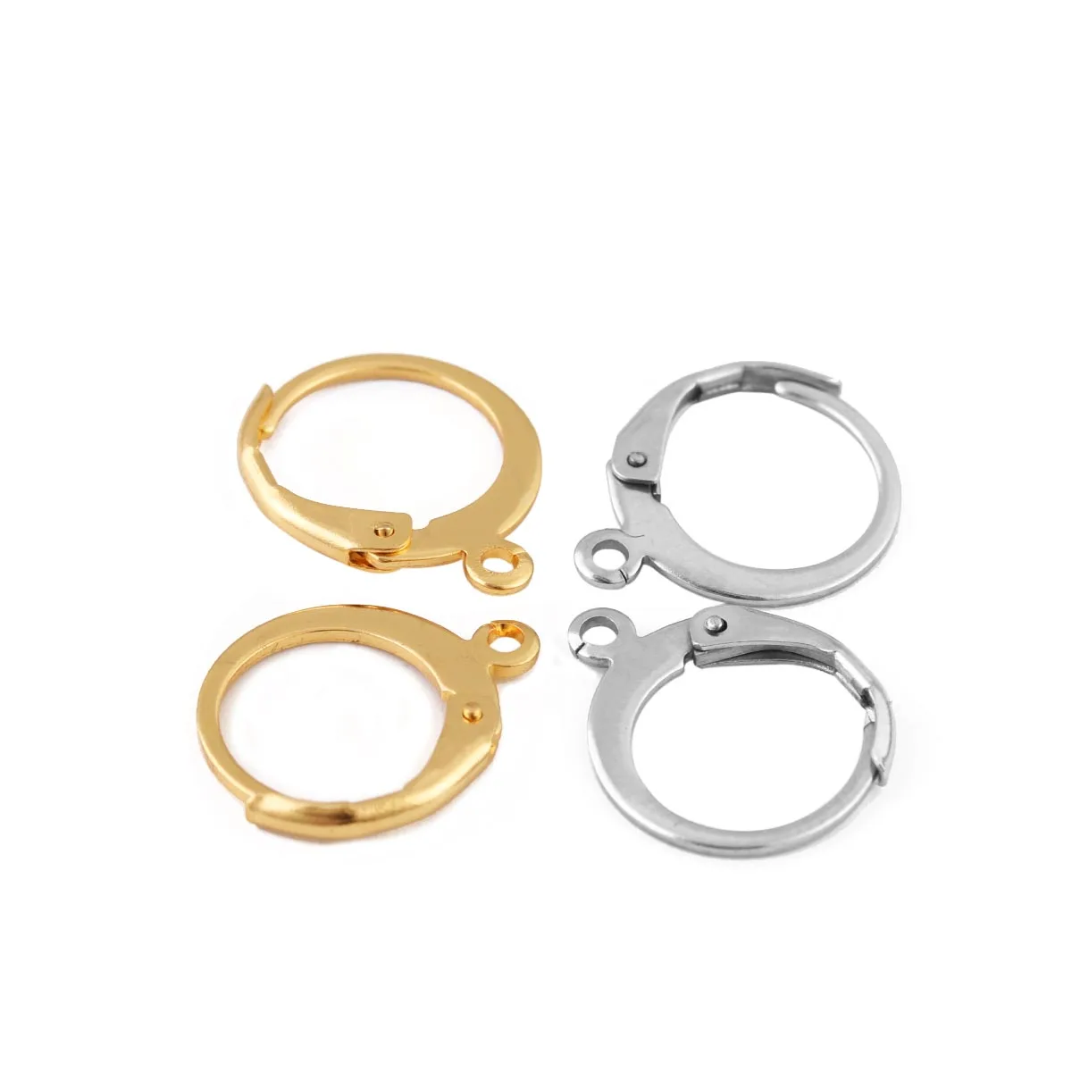 SAUVOO 20pcs/lot Stainless Steel Earring Hook Gold Steel Color French Hoops Earrings Base Clasp For DIY Jewelry Making Supplies
SAUVOO 20pcs/lot Stainless Steel Earring Hook Gold Steel Color French Hoops Earrings Base Clasp For DIY Jewelry Making Supplies