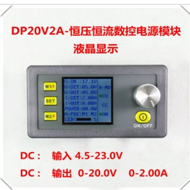 DP20V2A Digital Control Power Supply DC-DC Programmable Voltage Stabilizer Module 0-20V/2A Integrated Voltage Ammeter
DP20V2A Digital Control Power Supply DC-DC Programmable Voltage Stabilizer Module 0-20V/2A Integrated Voltage Ammeter