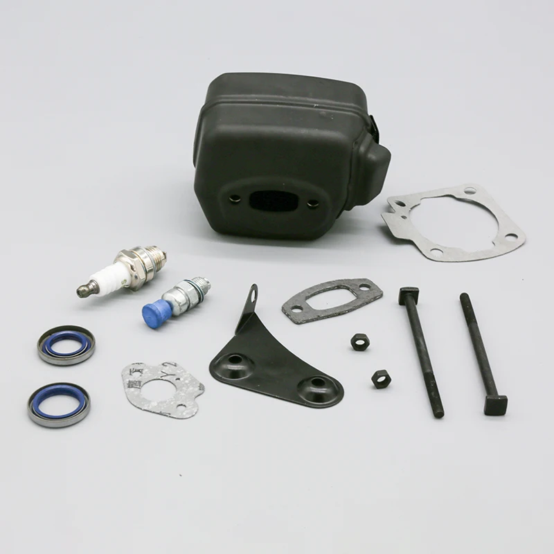 Muffler Bracket Support Gasket Spark Plug Decompression Valve Oil Seal Kit Fit For HUSQVARNA 55 50 51 Gasoline Chainsaw Parts
Muffler Bracket Support Gasket Spark Plug Decompression Valve Oil Seal Kit Fit For HUSQVARNA 55 50 51 Gasoline Chainsaw Parts
