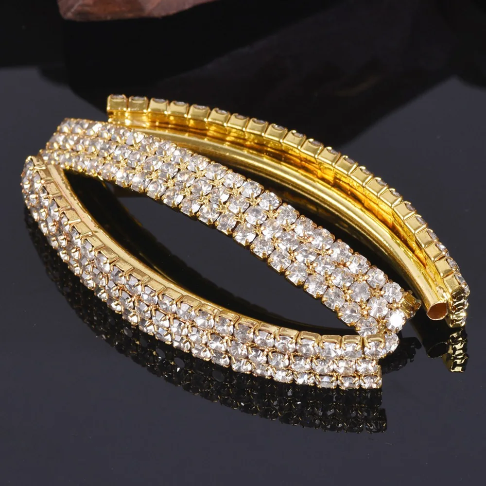 5pcs 52x8mm Long Curving Copper Alloy Metal Crystal Glass Rhinestones Loose Beads for Jewelry Making DIY Crafts Findings
5pcs 52x8mm Long Curving Copper Alloy Metal Crystal Glass Rhinestones Loose Beads for Jewelry Making DIY Crafts Findings