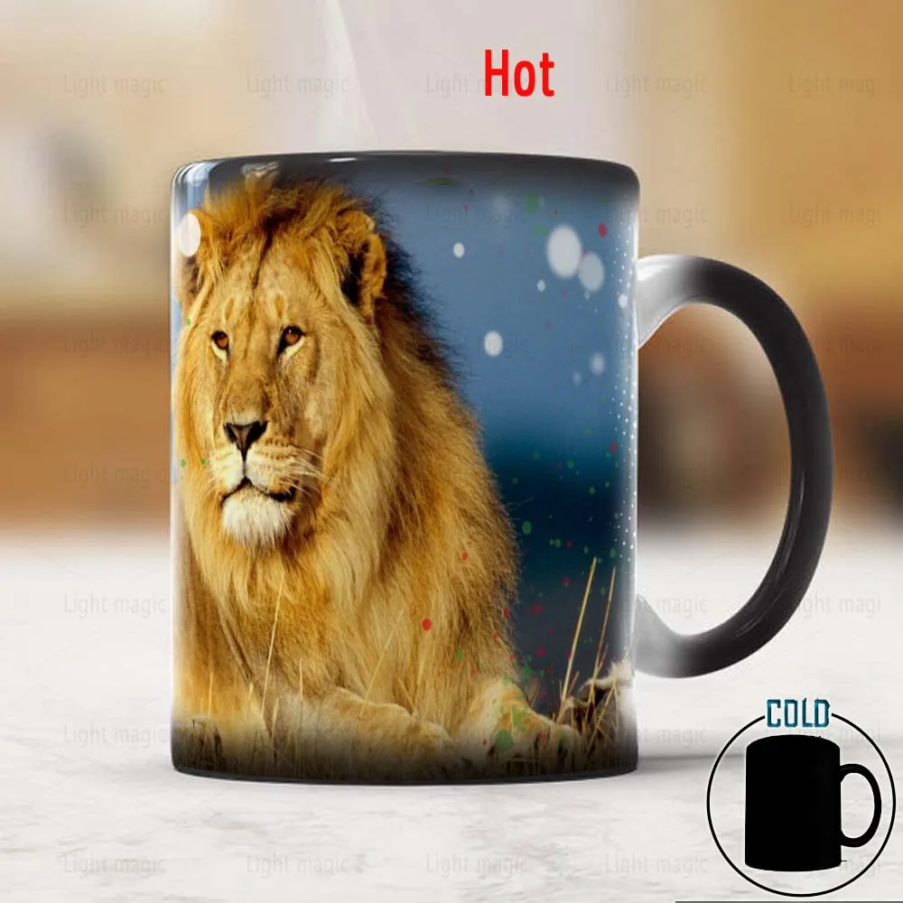 The King of Forest Lion Coffee Mug 350ml Ceramic Color Changing Travel Mug and Cup Photographers Animal Protectors Birthday Gift
The King of Forest Lion Coffee Mug 350ml Ceramic Color Changing Travel Mug and Cup Photographers Animal Protectors Birthday Gift