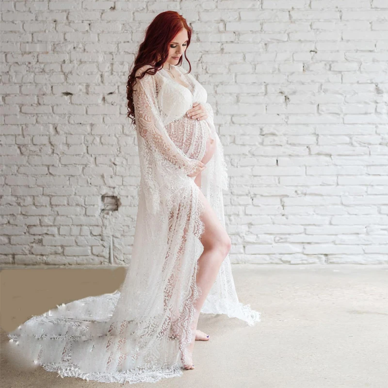 Sexy White Maternity Dresses For Baby Shower Lace Fancy Pregnant Photoshoot Dress For Pregnancy Women Maxi Gown Photography Prop
Sexy White Maternity Dresses For Baby Shower Lace Fancy Pregnant Photoshoot Dress For Pregnancy Women Maxi Gown Photography Prop