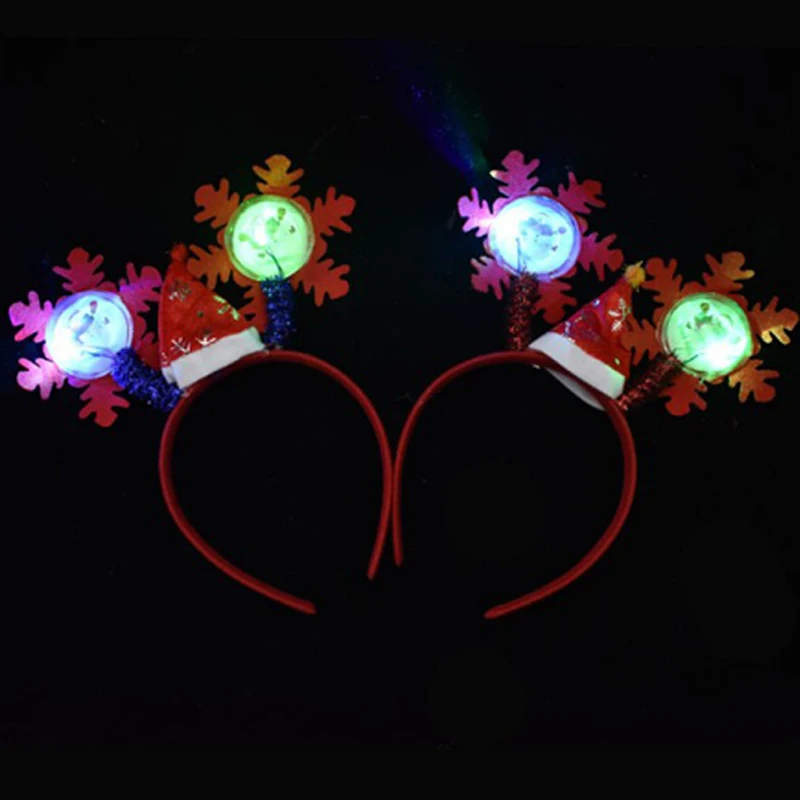 Christmas Glowing Headband LED Light LED Headband Hair Band Lighting Double Head Xmas Decoration Red New Year Glow In The Dark
Christmas Glowing Headband LED Light LED Headband Hair Band Lighting Double Head Xmas Decoration Red New Year Glow In The Dark