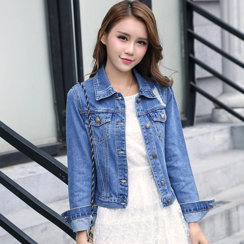 Denim Jackets Women's Blue Coat 2021 Autumn Denim Jackets for Women Jeans Single Breasted Denim Coats Female Feminine Clothing
Denim Jackets Women's Blue Coat 2021 Autumn Denim Jackets for Women Jeans Single Breasted Denim Coats Female Feminine Clothing