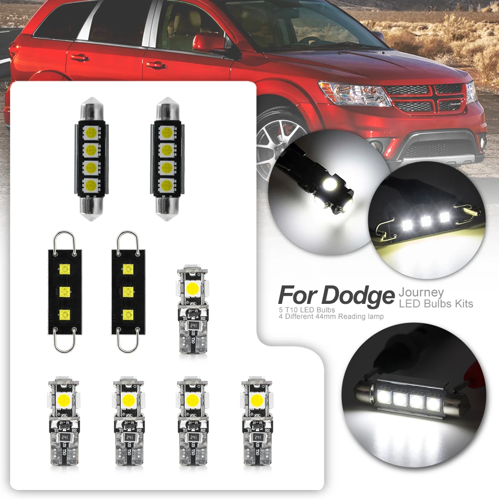 Canbus LED Light Bulbs Interior Map Dome License Plate Lamp Package Kit For 2009-2015 Dodge Journey White Blue Ice Blue
Canbus LED Light Bulbs Interior Map Dome License Plate Lamp Package Kit For 2009-2015 Dodge Journey White Blue Ice Blue