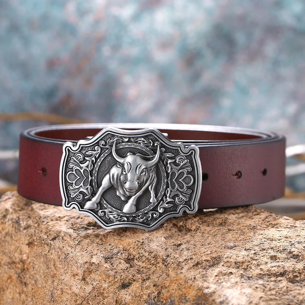 Western cowboy zinc alloy struggling cow men's belt buckle with leather belt body with jeans men's leather belt
Western cowboy zinc alloy struggling cow men's belt buckle with leather belt body with jeans men's leather belt