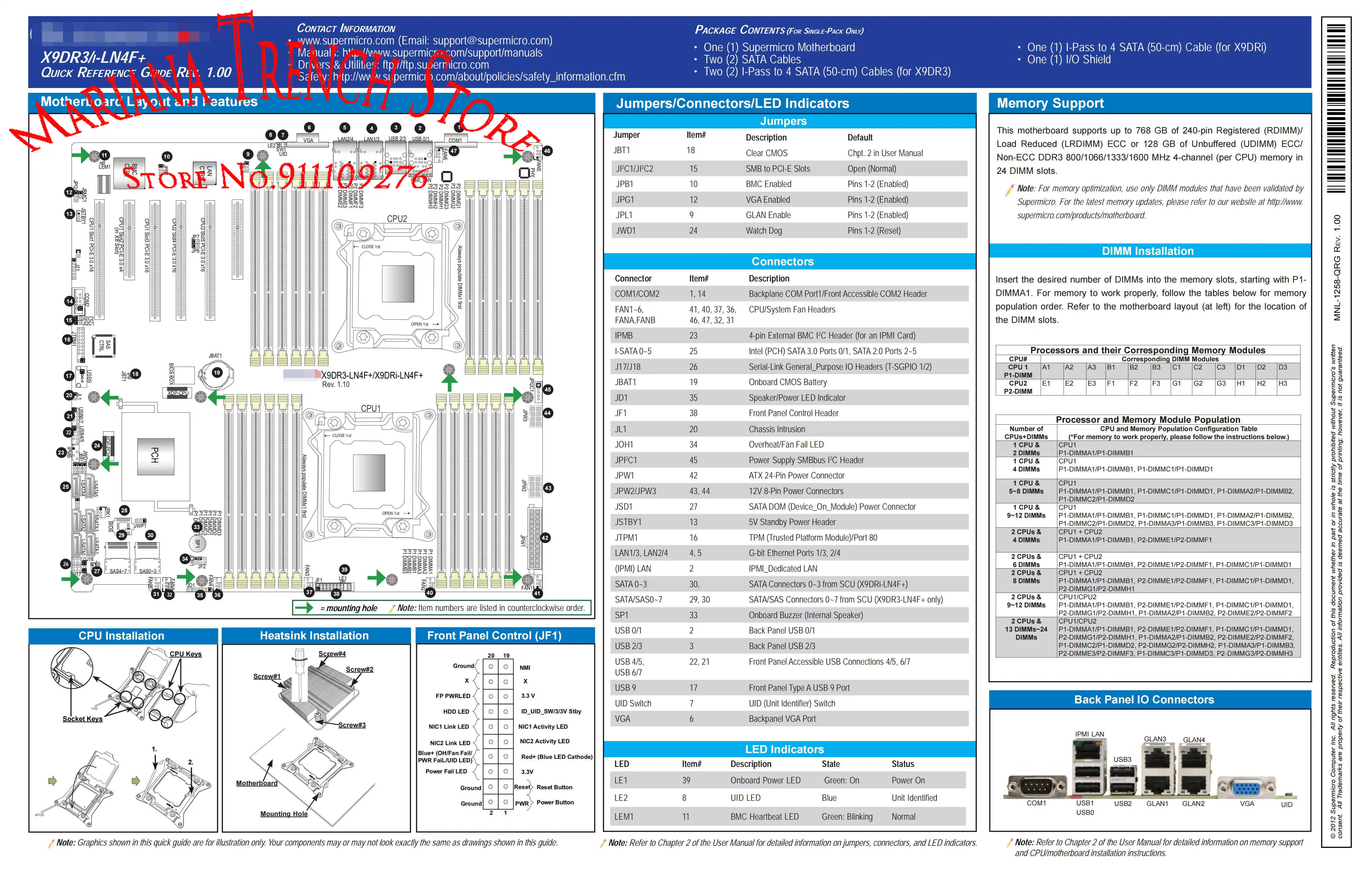 Материнская плата для Supermicro X9DRi-LN4F + LGA2011 E5-2600 семейства ECC DDR3 6 процессоров платформы
Материнская плата для Supermicro X9DRi-LN4F + LGA2011 E5-2600 семейства ECC DDR3 6 процессоров платформы