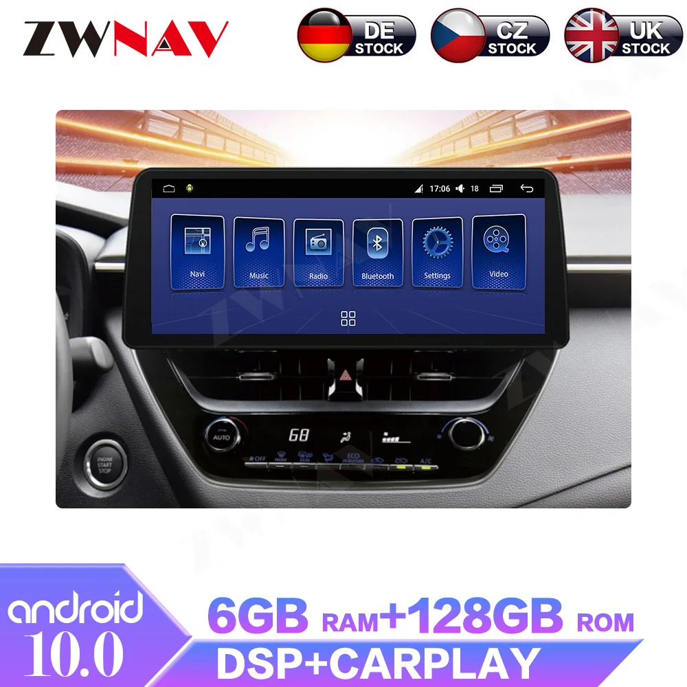 Автомобильная Мультимедийная система на Android 10,0, 6 + 128G для Toyota Corolla 2019, 2020, 2021, стерео, GPS-навигация, плеер с DSP Carplay
Автомобильная Мультимедийная система на Android 10,0, 6 + 128G для Toyota Corolla 2019, 2020, 2021, стерео, GPS-навигация, плеер с DSP Carplay
