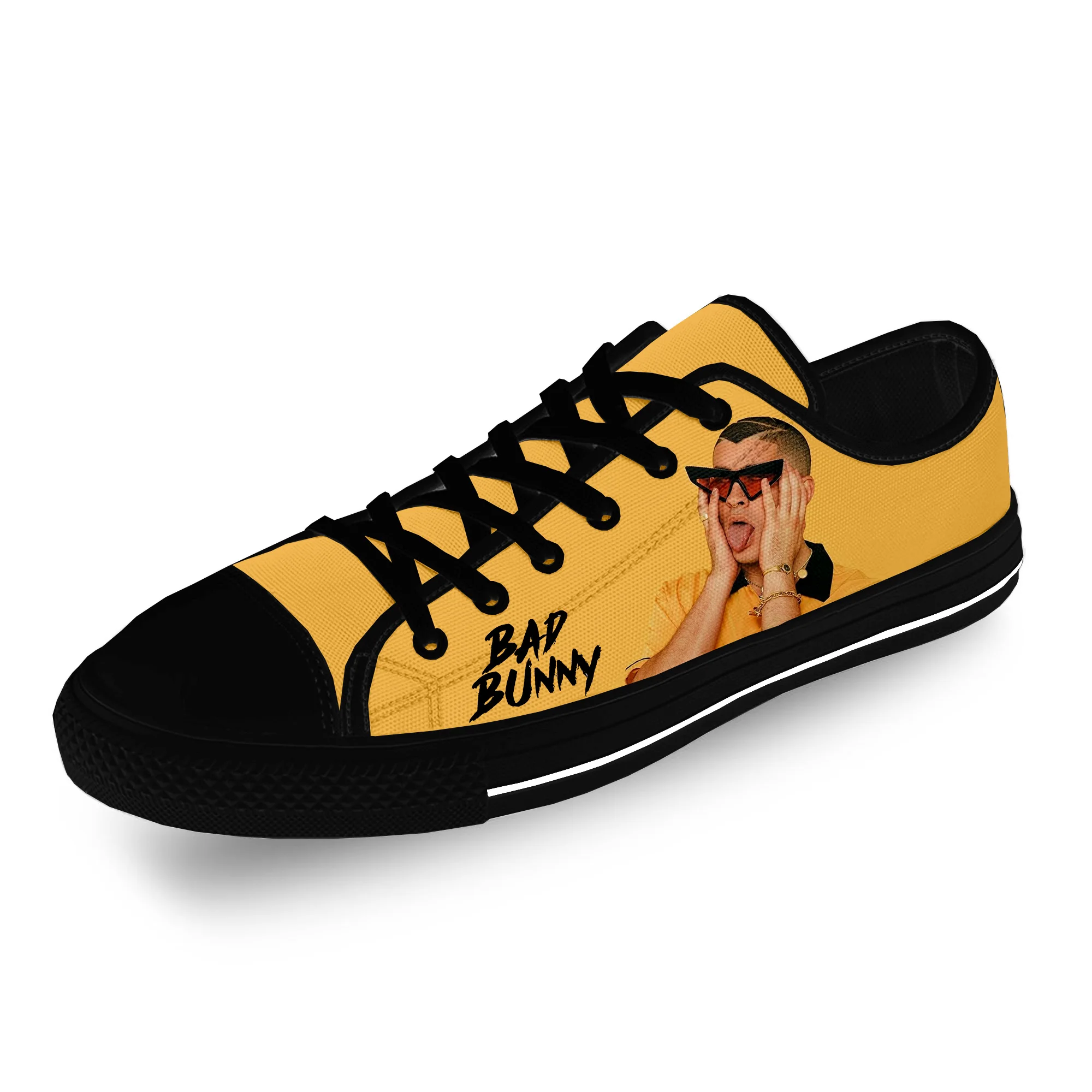 Bad Bunny Rap Hip Hop Rapper Cool Casual Cloth Fashion 3D Print Low Top Canvas Shoes Men Women Lightweight Breathable Sneakers
Bad Bunny Rap Hip Hop Rapper Cool Casual Cloth Fashion 3D Print Low Top Canvas Shoes Men Women Lightweight Breathable Sneakers
