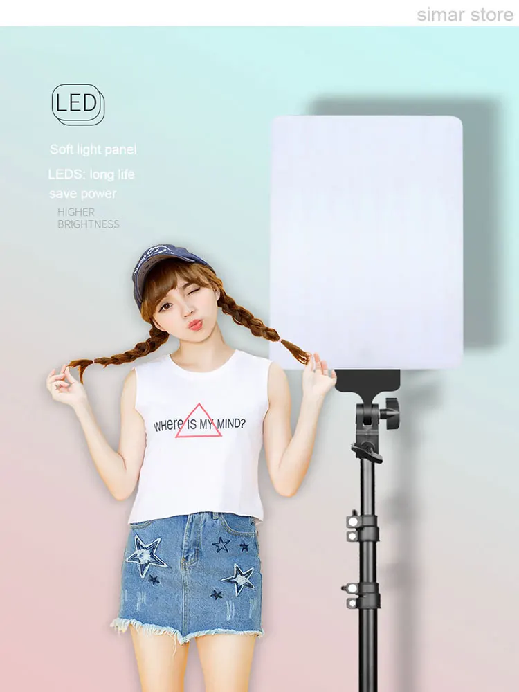 LED Camera Video Lights Dimmer Fill in Lamp Photography Panel For Live Streaming Photo Studio
LED Camera Video Lights Dimmer Fill in Lamp Photography Panel For Live Streaming Photo Studio