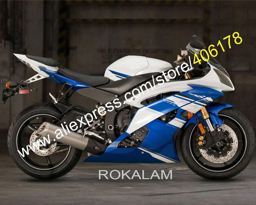 Сине-белый для Yamaha YZF R6 2012 2013 2014 2015 2016 YZF-R6 YZF600 YZFR6 08-16 обтекатель мотоцикла (литье под давлением)
Сине-белый для Yamaha YZF R6 2012 2013 2014 2015 2016 YZF-R6 YZF600 YZFR6 08-16 обтекатель мотоцикла (литье под давлением)