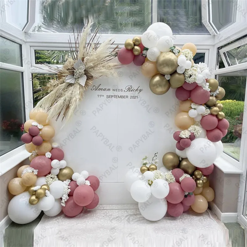 113Pcs Retro Pink Wedding Balloons Garland Kit Skin Color White Latex Balloon Set Birthday Anniversary Party Decoration Globos
113Pcs Retro Pink Wedding Balloons Garland Kit Skin Color White Latex Balloon Set Birthday Anniversary Party Decoration Globos