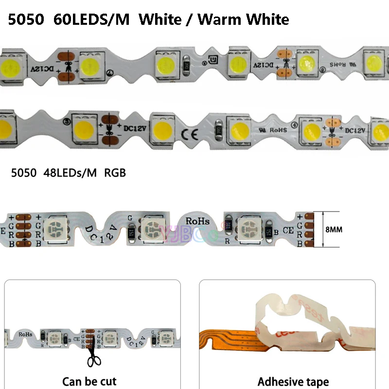 Гибкая светодиодная лента s/M, 60 светодиодов/m S-образной формы, 5050 RGB, 12 в пост. Тока, 5 м, 48 Светодиодный Дов
Гибкая светодиодная лента s/M, 60 светодиодов/m S-образной формы, 5050 RGB, 12 в пост. Тока, 5 м, 48 Светодиодный Дов