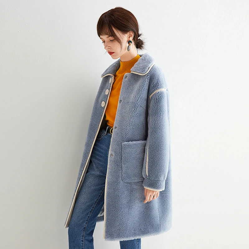 Fur Coat Women Real Clothes 2020 Sheep Shearling Wool Jacket Kawaii Autumn Winter Coat Women Korean Tops V19F75416 YY1685
Fur Coat Women Real Clothes 2020 Sheep Shearling Wool Jacket Kawaii Autumn Winter Coat Women Korean Tops V19F75416 YY1685