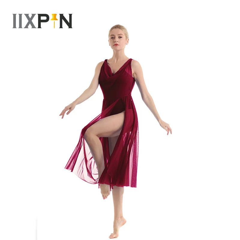 Women ballet lyrical dance costume gymnastic leotard Mesh Split Front Built In Shelf Bra Leotard Ballet dance Dress Bodysuit
Women ballet lyrical dance costume gymnastic leotard Mesh Split Front Built In Shelf Bra Leotard Ballet dance Dress Bodysuit