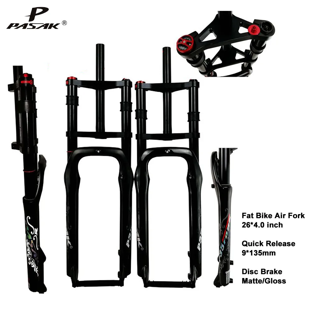 Подвеска для велосипеда Pasak Fat 26x4,0, вилка для велосипеда с колесами MTB 26 Cruiser, Воздушная вилка 9x135 мм, двойное плечо из магниевого сплава
Подвеска для велосипеда Pasak Fat 26x4,0, вилка для велосипеда с колесами MTB 26 Cruiser, Воздушная вилка 9x135 мм, двойное плечо из магниевого сплава