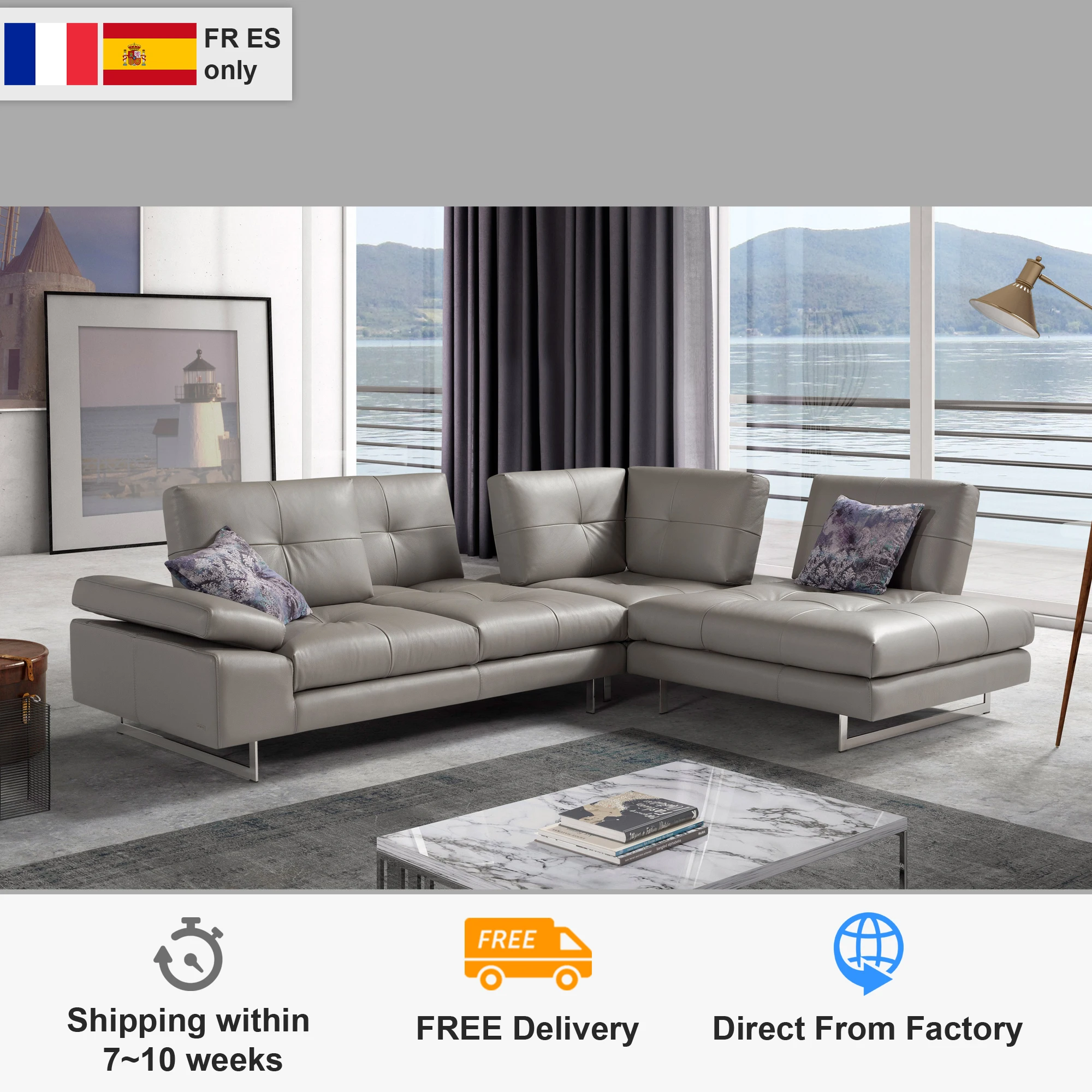 living room Sofa functional genuine leather couch Nordic L shape corner sofa backrest and armrest adjustable stainless steel leg
living room Sofa functional genuine leather couch Nordic L shape corner sofa backrest and armrest adjustable stainless steel leg