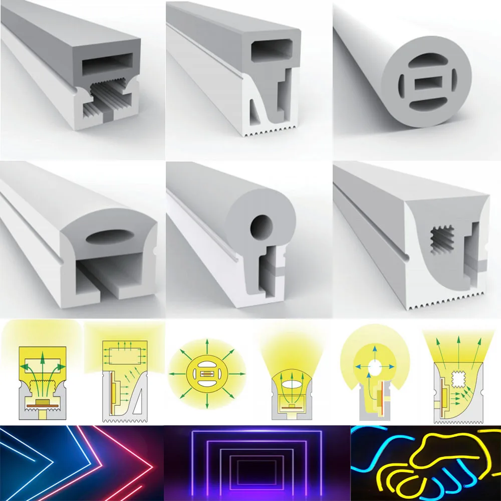 WS2812B WS2811 SK6812 5050 LED Neon Rope Tube Silicone Gel Flexible Strip Light Soft Lamp Tube IP67 Waterproof For Decoration
WS2812B WS2811 SK6812 5050 LED Neon Rope Tube Silicone Gel Flexible Strip Light Soft Lamp Tube IP67 Waterproof For Decoration