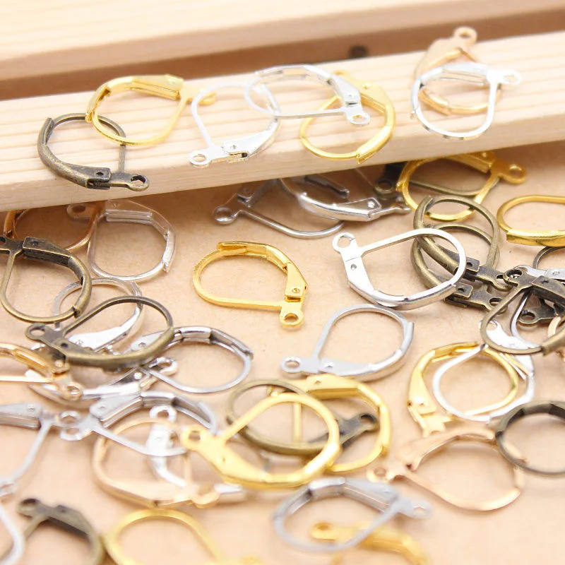 15*10mm Gold Silver Color French Lever Earring Hooks Wire Settings Base Hoops Earrings For DIY Jewelry Making Supplies 20pcs/lot
15*10mm Gold Silver Color French Lever Earring Hooks Wire Settings Base Hoops Earrings For DIY Jewelry Making Supplies 20pcs/lot