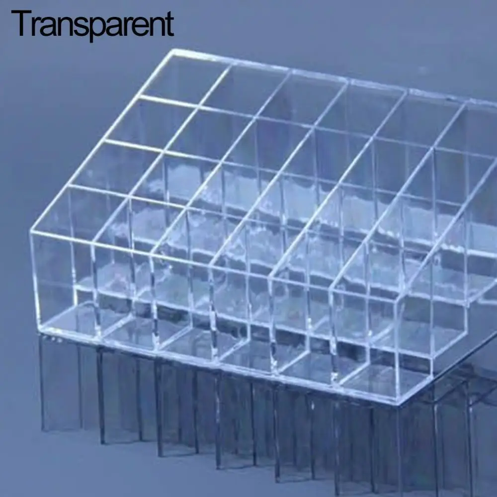 24 Lattices Lipstick Holder Trapezoid Lipstick Mascara Eyebrow Cosmetic Display Stand Makeup Tool Kit
24 Lattices Lipstick Holder Trapezoid Lipstick Mascara Eyebrow Cosmetic Display Stand Makeup Tool Kit