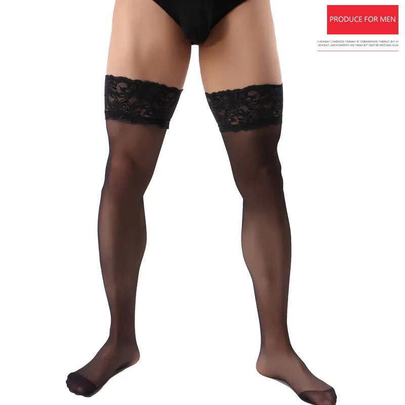 Black Men's Long Stockings Lace Transparent Stockings Male Sexy Stockings Men's Socks Gifts for Men
Black Men's Long Stockings Lace Transparent Stockings Male Sexy Stockings Men's Socks Gifts for Men