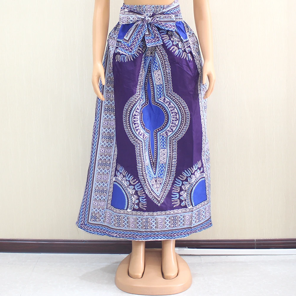 Purple Cotton Wax Women's Skirt Elastic Waist Pocket Dashiki Traditional Print African Long Skirt
Purple Cotton Wax Women's Skirt Elastic Waist Pocket Dashiki Traditional Print African Long Skirt