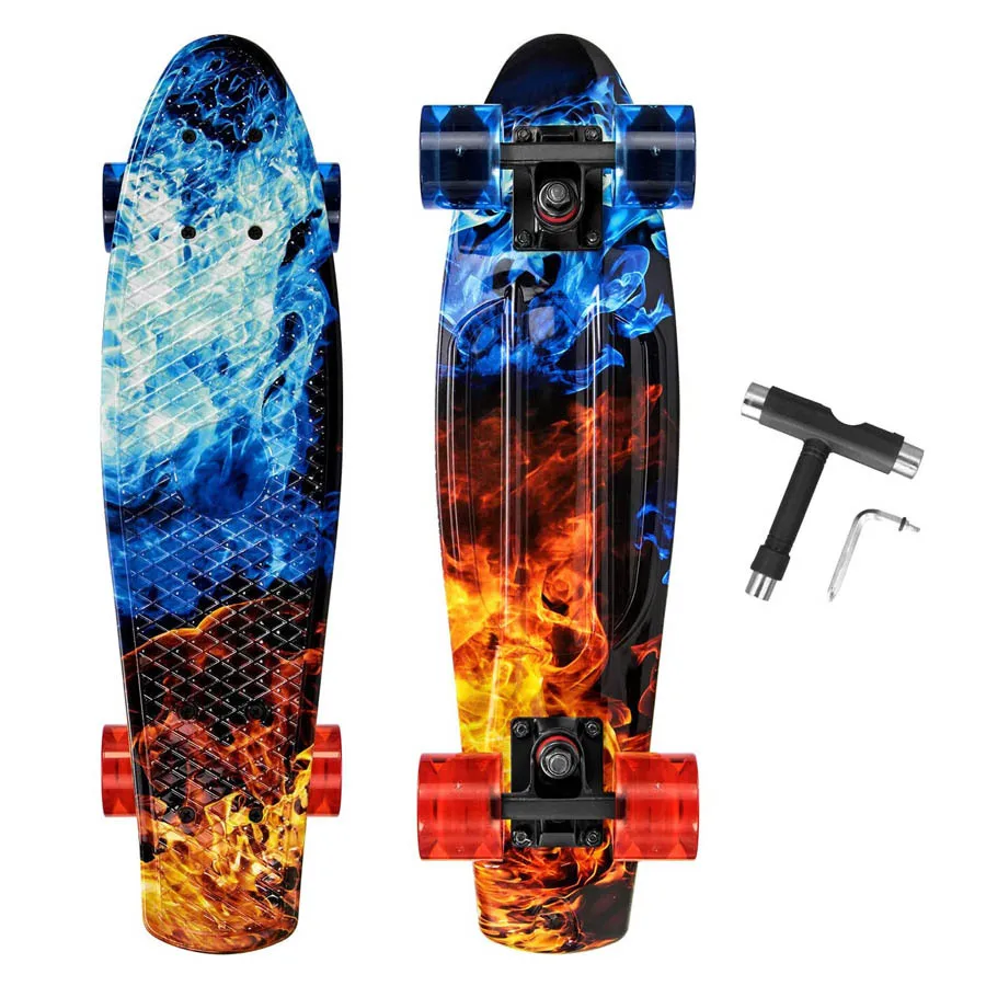 22 Inch Girls Skateboard Fish Board Mini Cruiser Single Rock Skateboard Scooter Longboard Skate Board Retro Penny Board Child
22 Inch Girls Skateboard Fish Board Mini Cruiser Single Rock Skateboard Scooter Longboard Skate Board Retro Penny Board Child