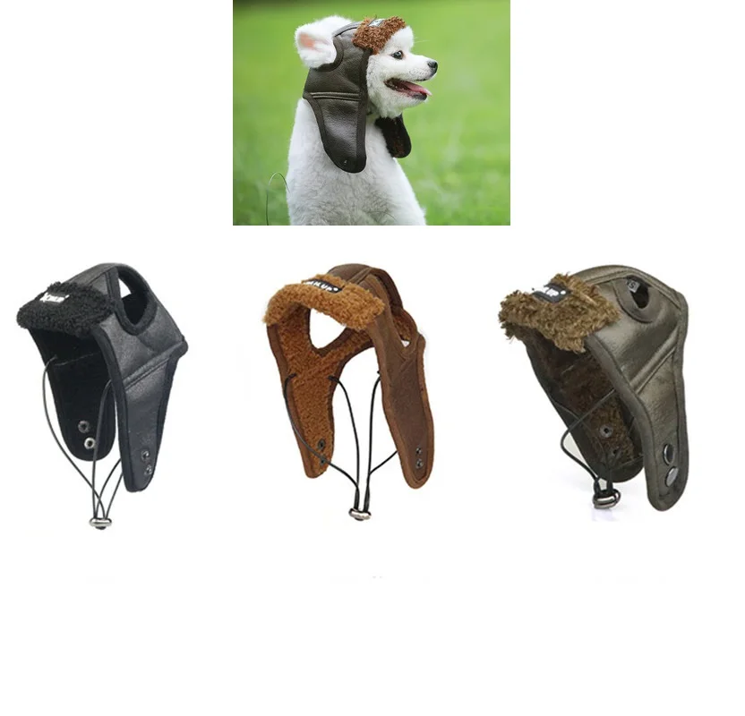 PU Warm Dog Pilot Hat Leather Pet Dog For Large Puppy Dogs Hats Funny Cosplay Pet Dog Hat Christmas New Year Gift For Dog
PU Warm Dog Pilot Hat Leather Pet Dog For Large Puppy Dogs Hats Funny Cosplay Pet Dog Hat Christmas New Year Gift For Dog