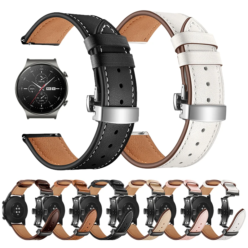 Butterfly Buckle Leather Strap For HUAWEI WATCH GT 2 Pro gt2pro Wrist Band Bracelet For HONOR Magic ES 20mm 22mm Belt Watchbands
Butterfly Buckle Leather Strap For HUAWEI WATCH GT 2 Pro gt2pro Wrist Band Bracelet For HONOR Magic ES 20mm 22mm Belt Watchbands