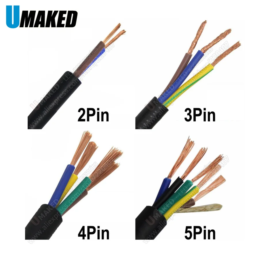2/3/4/5-контактный кабель из поливинилового хлорида в оболочке 22AWG RVV 300/300 В, медный провод квадратного метра, удлините провод RVV
2/3/4/5-контактный кабель из поливинилового хлорида в оболочке 22AWG RVV 300/300 В, медный провод квадратного метра, удлините провод RVV