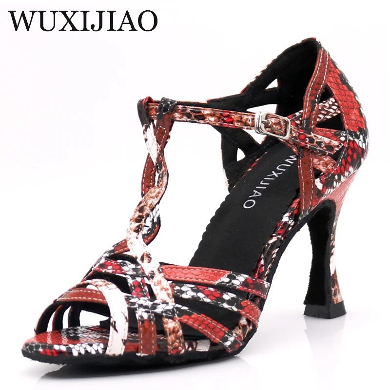 WUXIJIAO Women Party Dance Shoes Colorful serpentine PU Soft Bottom Latin Dance Shoes Woman Salsa Dance Shoes heel5CM-10CM
WUXIJIAO Women Party Dance Shoes Colorful serpentine PU Soft Bottom Latin Dance Shoes Woman Salsa Dance Shoes heel5CM-10CM