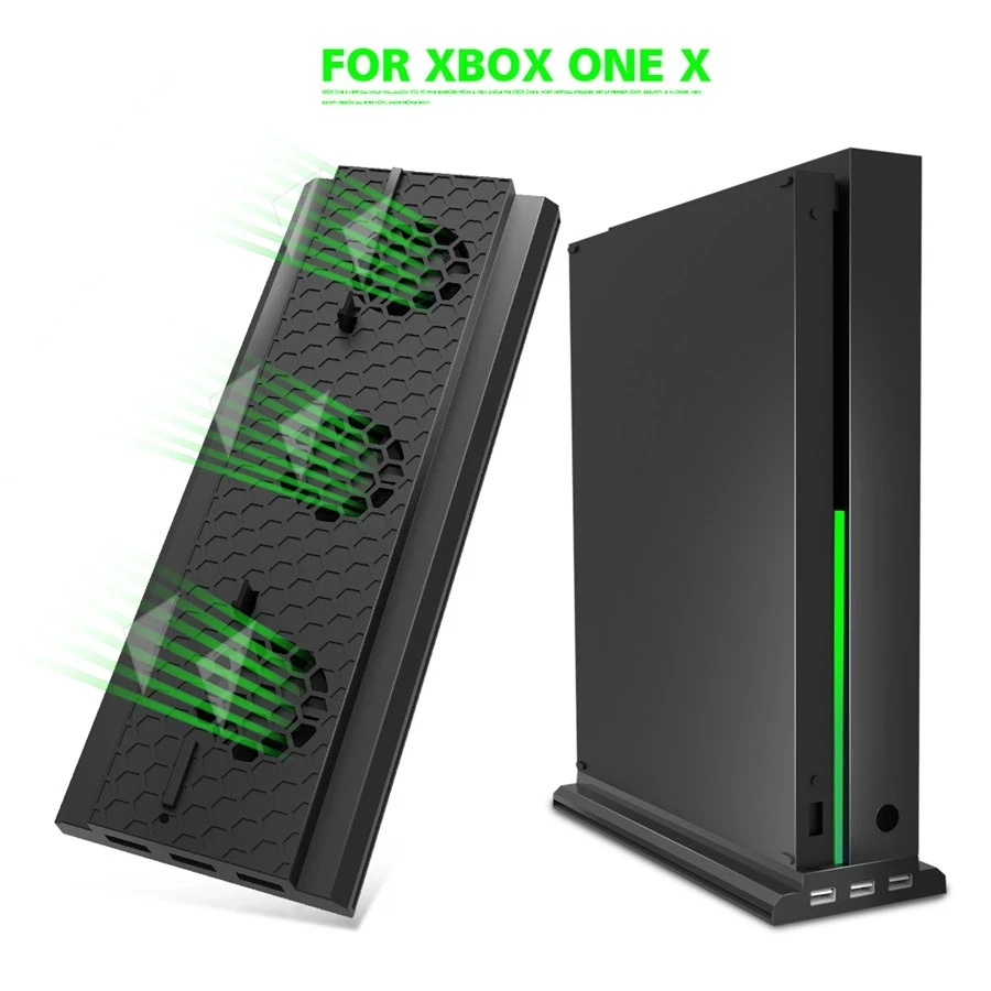 New Vertical Cooling Stand Compatible For Xbox One X Vertical Stand Fast Cooling Dock Fan Stand And With 3 USB Ports TYX-1768
New Vertical Cooling Stand Compatible For Xbox One X Vertical Stand Fast Cooling Dock Fan Stand And With 3 USB Ports TYX-1768